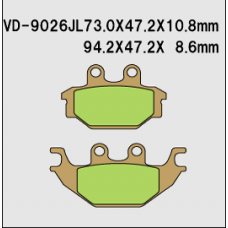 Тормозные колодки VESRAH VD-9026JL