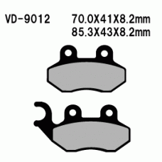 Тормозные колодки VESRAH VD-9012JL